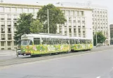 Postkort: Hannover sporvognslinje 5 med motorvogn 406 ved Aegi / Georgstr. (1975)