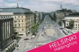 Postkort: Helsingfors på Mannerheimintie/Mannerheimvägen (1984)
