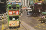 Postkort: Hongkong dobbeltdækker-motorvogn 137 på Hennessy Rd (1988)