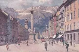 Postkort: Innsbruck på Maria-Theresien-Str. (1915)