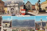 Postkort: Innsbruck sporvognslinje 3  Alpenstadt Innsbruck (1959)