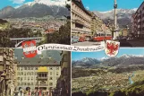 Postkort: Innsbruck sporvognslinje 3  Olympiastadt Innsbruck (1963)