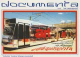 Postkort: Kassel sporvognslinje 7 med lavgulvsledvogn 458 i Kassel (2010)