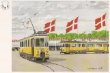 Postkort: København dyrskuelinje Buh ved Dyrskuepladsen  Bellahøj (1938)