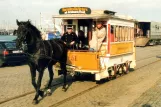 Postkort: København hestesporvogn 51 "Hønen" nær Kalkbrænderihavnen (1996)