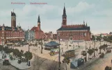 Postkort: København Hovedlinie ved Rådhuspladsen (1900)