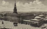 Postkort: København nær Christiansborg Slot (1921)