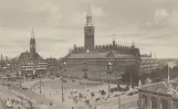 Postkort: København på Rådhuspladsen (1933)