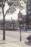 Postkort: København sporvognslinje 11 med motorvogn 325 ved Axeltorv (1958)