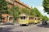 Postkort: København sporvognslinje 13 med motorvogn 470 på Sallingvej (1963)
