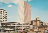 Postkort: København sporvognslinje 15 foran Royal Hotel S.A.S. (1961)