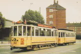 Postkort: København sporvognslinje 15 med motorvogn 263 ved Valby (Skellet) (1960-1963)
