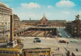 Postkort: København sporvognslinje 16 foran Hovedbanegården (1958)