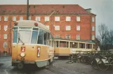Postkort: København sporvognslinje 2 med motorvogn 701 ved Sundbyvesterplads (1967)