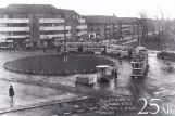 Postkort: København sporvognslinje 3 ved Mozarts Plads (1941)