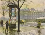 Postkort: København udenfor Østerport Station (1924-1926)