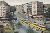 Postkort: Köln sporvognslinje 12 på Hohenzollernring (1960)