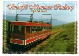 Postkort: Laxey, Isle of Man Snaefell Mountain Railway med motorvogn 5 på Snaefell Mountain (1980)