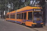 Postkort: Leipzig lavgulvsledvogn 1138 (Richard Wagner) nær Hauptbahnhof (1995)