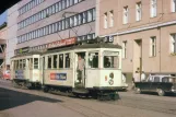 Postkort: Linz sporvognslinje 3 med motorvogn 9 ved Landgutstr. Urfahr, Bergbahnhof (1970)