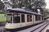 Postkort: Linz sporvognslinje 50 med lavgulvsledvogn 501 ved Schableder (2009)