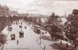 Postkort: London på The Embankment (Victoria Embankment) (1900)