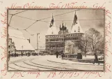 Postkort: Lübeck foran Holstentor (1915)