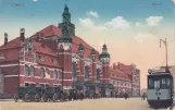 Postkort: Lübeck motorvogn 59 ved Bahnhof (1894)