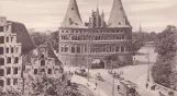 Postkort: Lübeck nær Holstentor (1894)