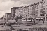 Postkort: Magdeburg sporvognslinje 6 på Wilhelm-Pieck-Allee (Ernst-Reuter-Allee) (1959)