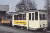 Postkort: Mainz motorvogn 257 ved remisen Kreyßigstr. (1983)