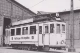 Postkort: Mainz motorvogn 81 ved remisen Kreyßigstr. (1964)