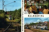 Postkort: Malmköping museumslinje med motorvogn 21  Museispårvägen Malmköping (1970)