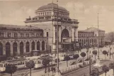 Postkort: Mannheim sporvognslinje 2 ved MA Hauptbahnhof (1910)