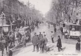 Postkort: Marseille bivogn 28 på Cours Belsunce (1900)