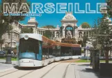Postkort: Marseille sporvognslinje T2 foran Le Palais Longchamp (2008)