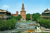 Postkort: Milano på Piazza Castello (1970)