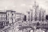 Postkort: Milano på Piazza del Duomo (1915)