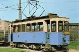 Postkort: München arbejdsvogn 166 ved 7, Schlierseestr. (1958)