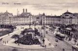Postkort: München motorvogn 199 på Karlsplatz (1899)