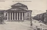 Postkort: München nær Kgl. Hoftheater (1900)