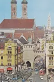 Postkort: München på Karlsplatz (Stachus) (1960)