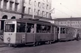 Postkort: München sporvognslinje 19 med motorvogn 728 ved Hauptbahnhof (Süd) (1953)