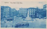 Postkort: Napoli på Piazza Dante (1928)