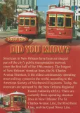 Postkort: New Orleans linje 47 Canal Streetcar med motorvogn 2006 på Canal street (2010)