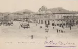 Postkort: Nice på La Place Massèna et le Casino (1920)