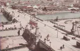 Postkort: Osaka på Naniwa Bridge (1933)