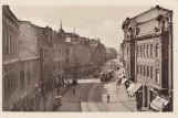 Postkort: Ostrava sporvognslinje 1 på Nádražní řída (1930-1939)