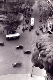 Postkort: Paris sporvognslinje 114 på Place de la Bastille (1932)