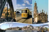 Postkort: Porto sporvognslinje 1 med motorvogn 213 på Porto. R. do Ouro (2007)